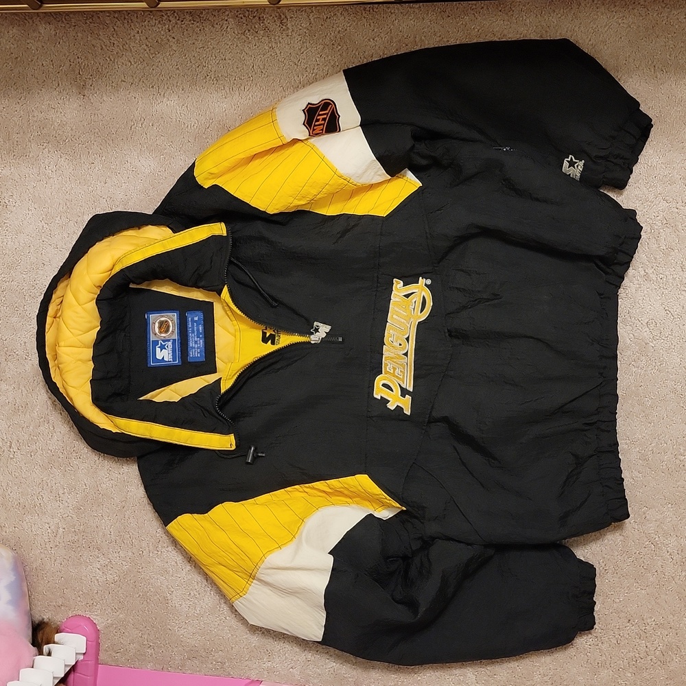 Vintage Starter Pittsburgh Penguins Pullover Jacket